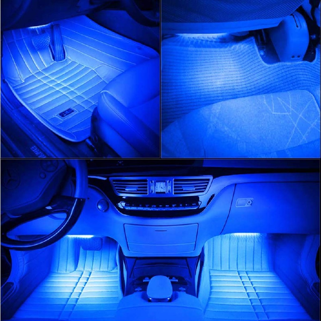 TABEN Voiture décoration intérieure atmosphère lumière APP contrôle Voiture  kit d'éclairage intérieur avec 8 Couleurs, étanche, atmosphère néon Bande  1W DC12V : : Auto et Moto