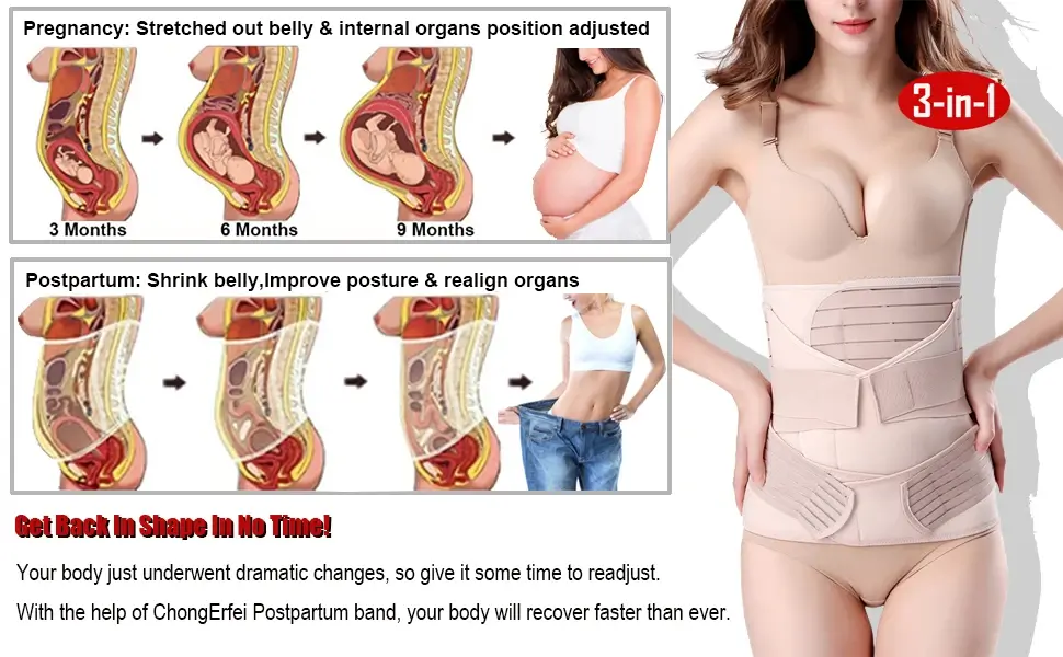 Ceinture correctrice de bassin pour femme, sous-vêtement pour remonter  l'abdomen après l'accouchement - AliExpress