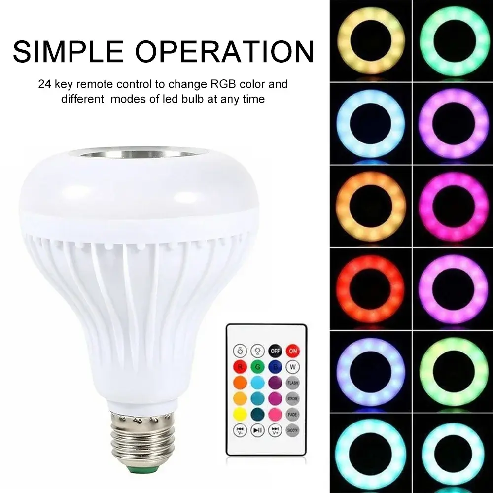 Lampes d'ambiance : Lampe LED couleur & son Bluetooth® avec télécomande et  batterie rechargeable