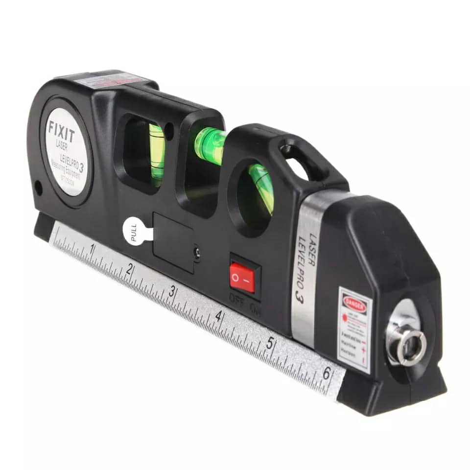 Niveau Laser Multifonction - PUERSIT - Outil de mesure laser - Bulles à 3  Voies - Précision 1 mm