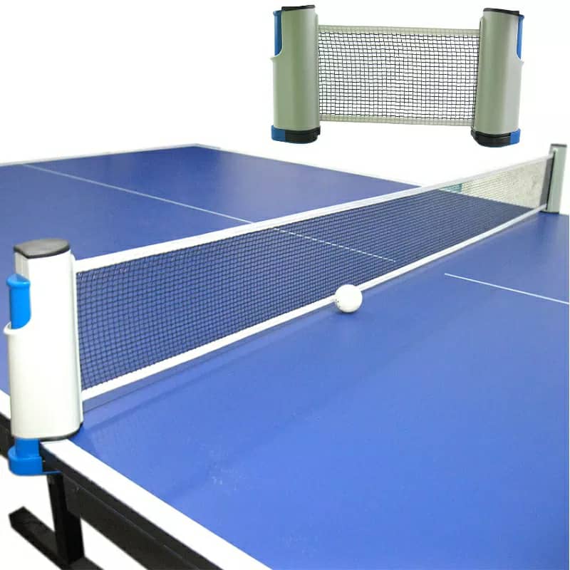 Filet de ping-pong réglable et rétractable pour toutes les tables jusqu'à  5,1 cm d'épaisseur
