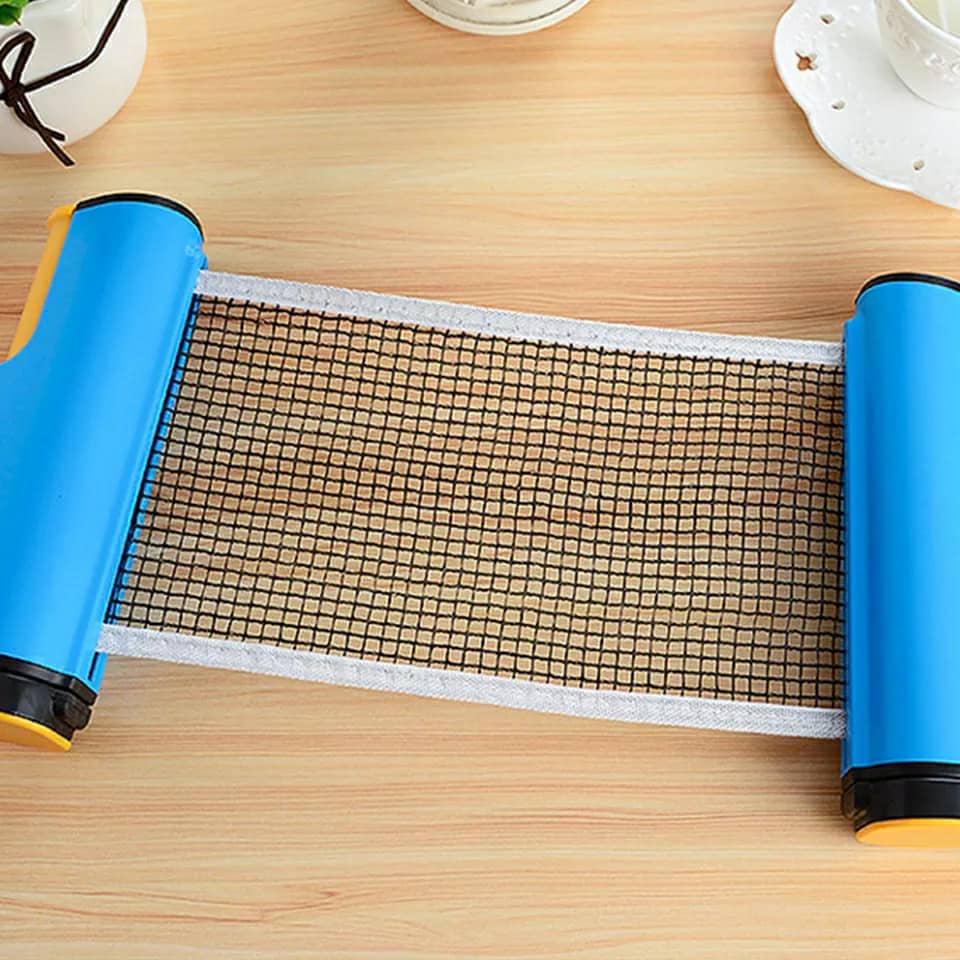 Filet de ping-pong réglable et rétractable pour toutes les tables jusqu'à  5,1 cm d'épaisseur