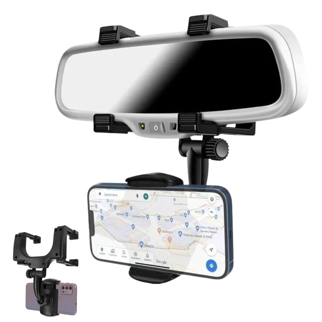 Support smartphone réglable pour rétroviseur de voiture 360 degrés -  Letshop.dz