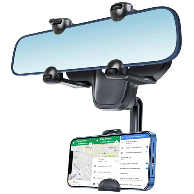 Support Téléphone Portable 360° Voiture Rétroviseur GPS حامل هاتف