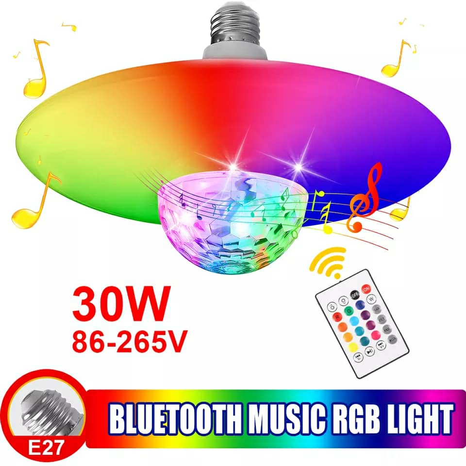 Ampoule LED disco E27 3W=30W RVB