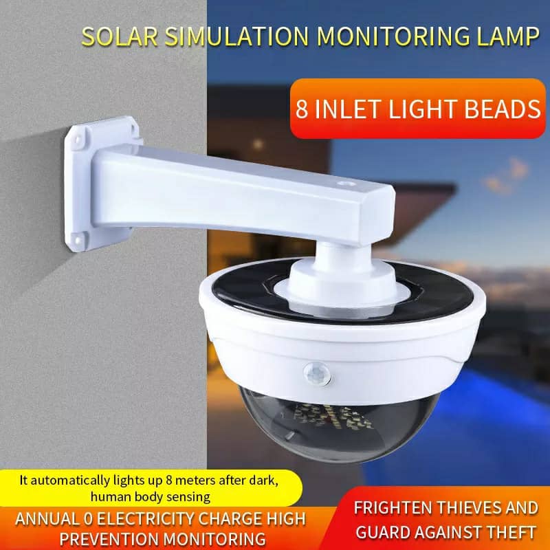 Lampe de Surveillance extérieure solaire Anti-vol, capteur de mouvement PIR  à Induction humaine - Letshop.dz