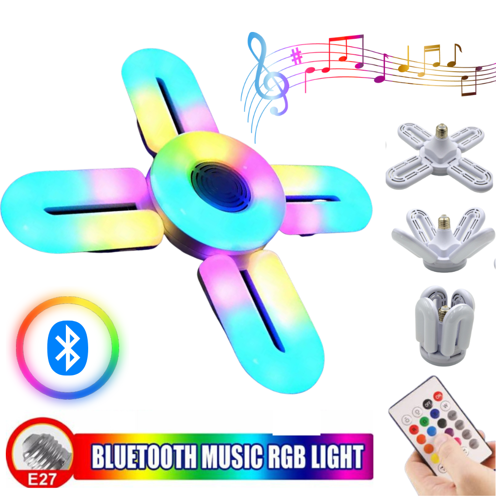 Fidget Main Spinner LED Lumière Bluetooth Haut-Parleur Rose
