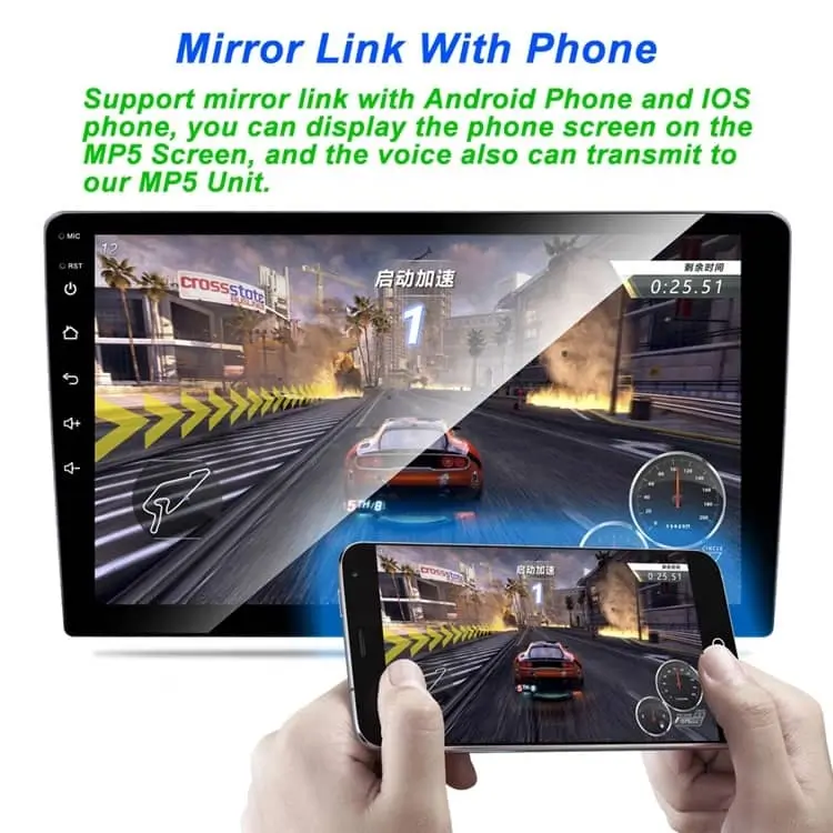 Autoradio TS7-7 - Android Auto - Mirrorlink - Noir