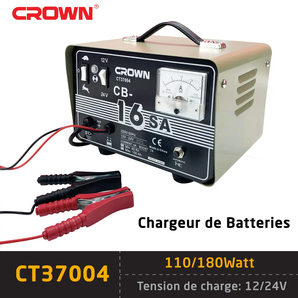 CROWN Chargeur Et Démarreur De Batterie De Voiture De Haute Qualité - Alger  Algérie