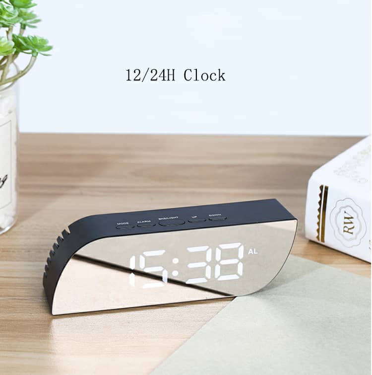 ZJZ Réveil Intelligent, LCD Light Snooze Horloge de Bureau Fonctionnelle  Horloge de Table pour Enfants, Chambre Bien lisible