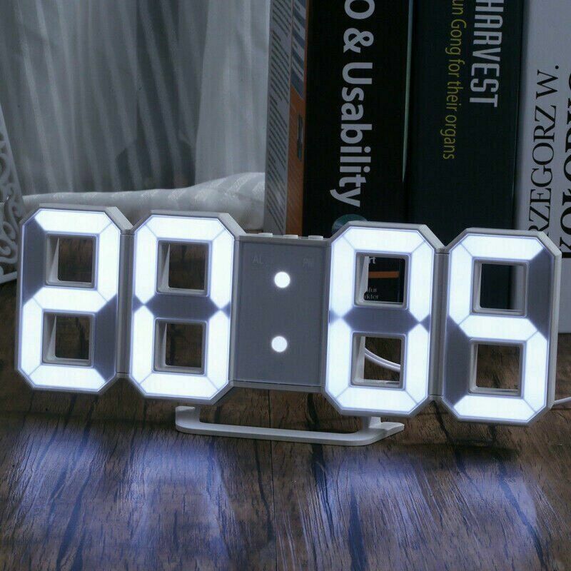 Horloge Murale numérique LED 3D - Letshop.dz