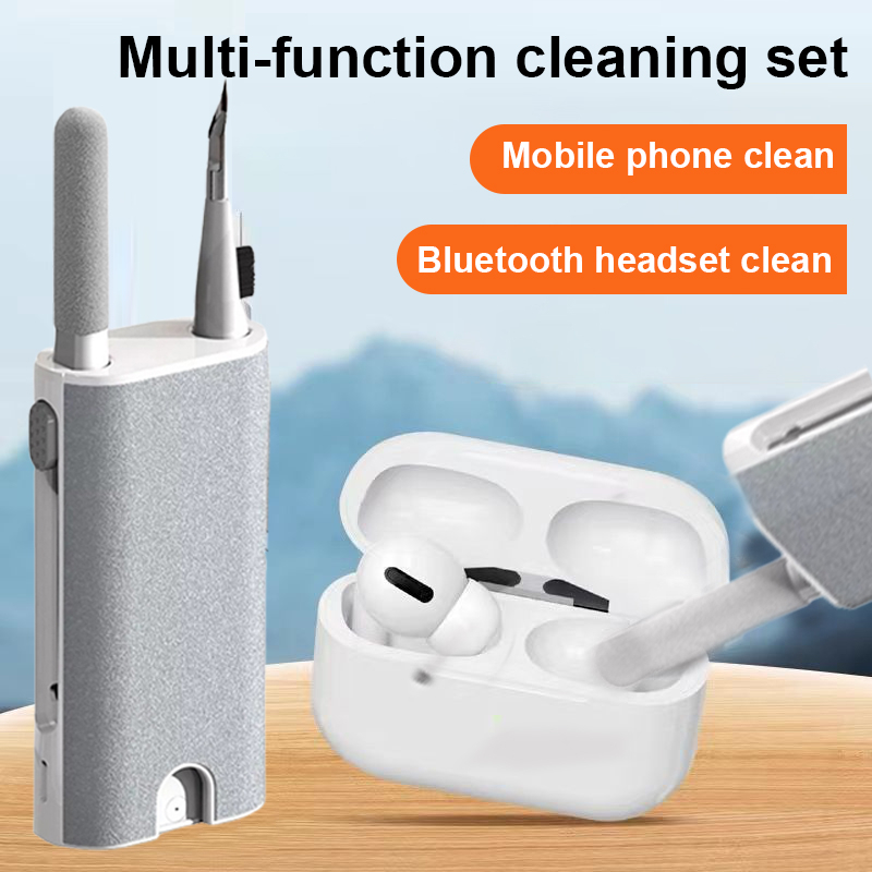 Kit de nettoyage 5 en 1 pour Airpods Pro 2 3 1, étui pour écouteurs  Bluetooth, stylo de nettoyage, brosse de dépoussiérage, outils de nettoyage  d'écran de téléphone