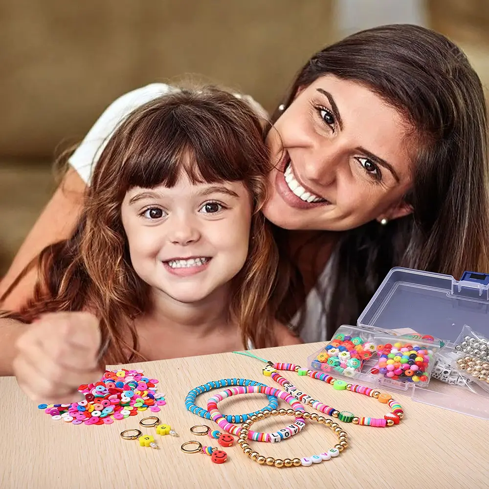 2023 Nouveau Kit de fabrication de bracelet Perle Bijoux Pendentif Set  Bricolage Artisanat Filles Cadeaux Pour Enfants