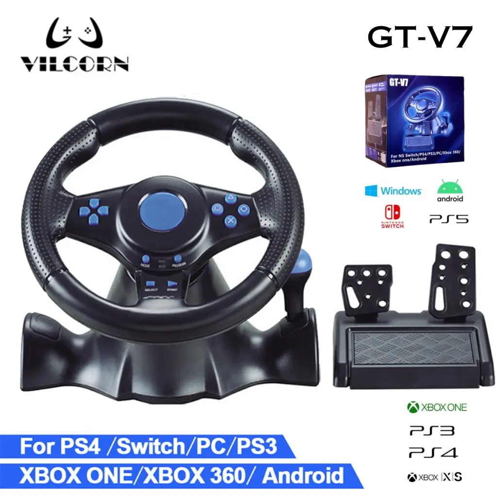 Volant de jeu Playstation 5, contrôleur de conduite automobile