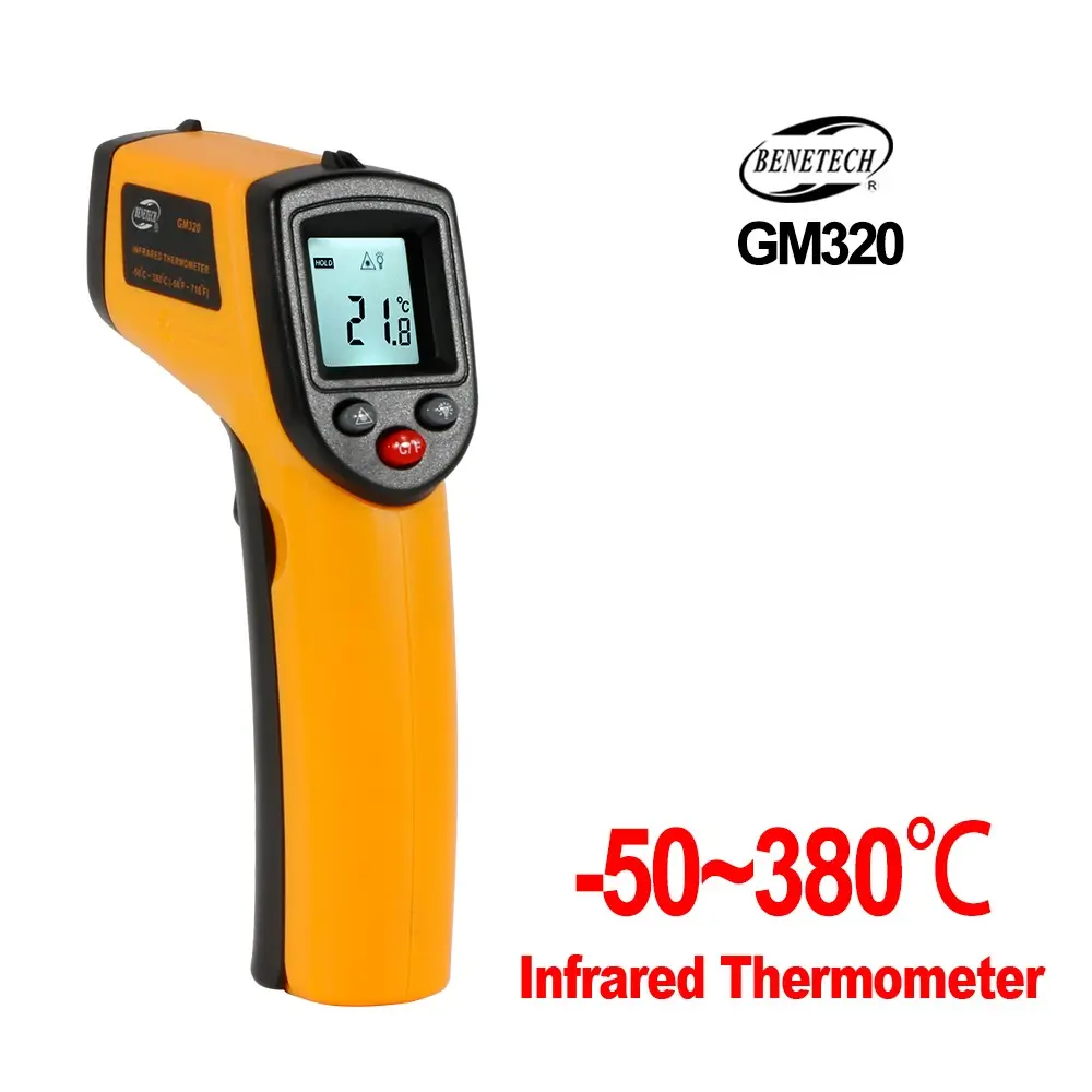 Thermomètre laser infrarouge professionnel pour température corporelle