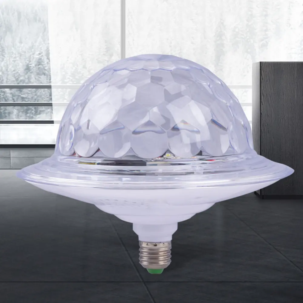 Boule Magique en Cristal UFO Musique Bluetooth LED RGB E27 - Letshop.dz