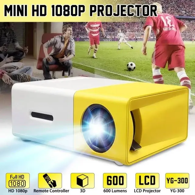 Acheter YG300 Full HD 1080p Mini Vidéo Projecteur Portable Accueil