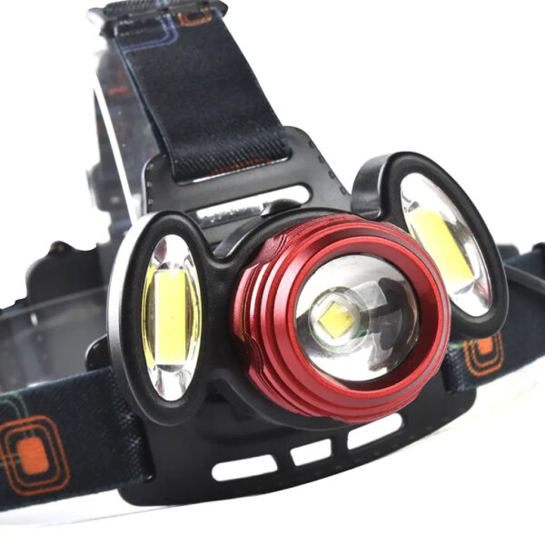 Sans Marque Lampe frontale 3 Phares avec Zoom Rotatif & 4 Modes - Pour  Running & Comping - à prix pas cher