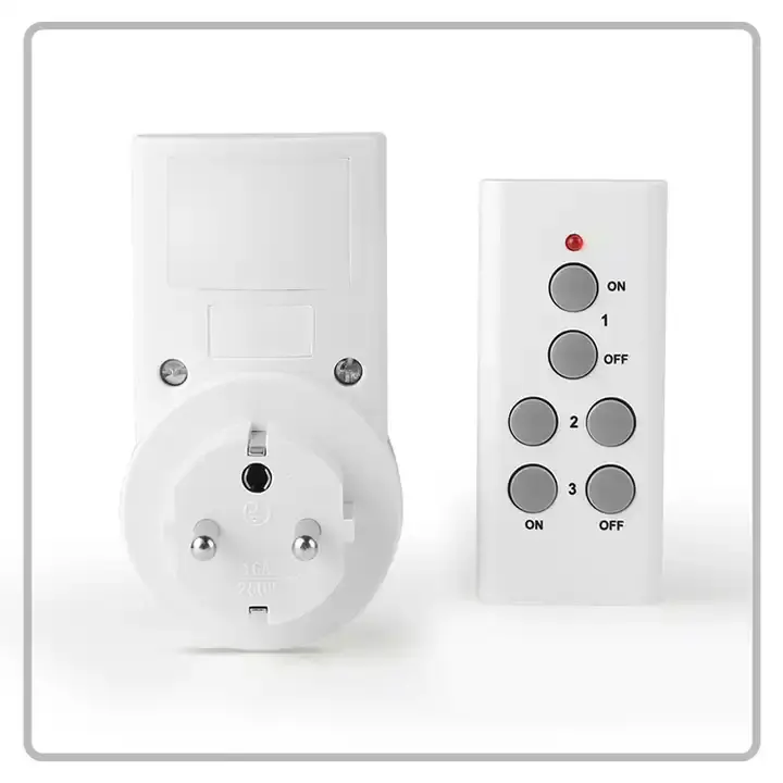 5pcs Interrupteur de prise murale de contrôle sans fil intelligent avec 2  télécommande - Cdiscount Bricolage