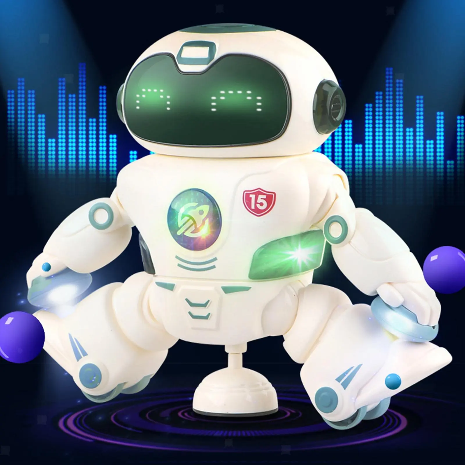 Robot de danse électrique automatique, jouets de robot pour enfants pour  garçons filles, robot de danse avec led colorée, jouets électroniques  interactifs début robot éducatif pour