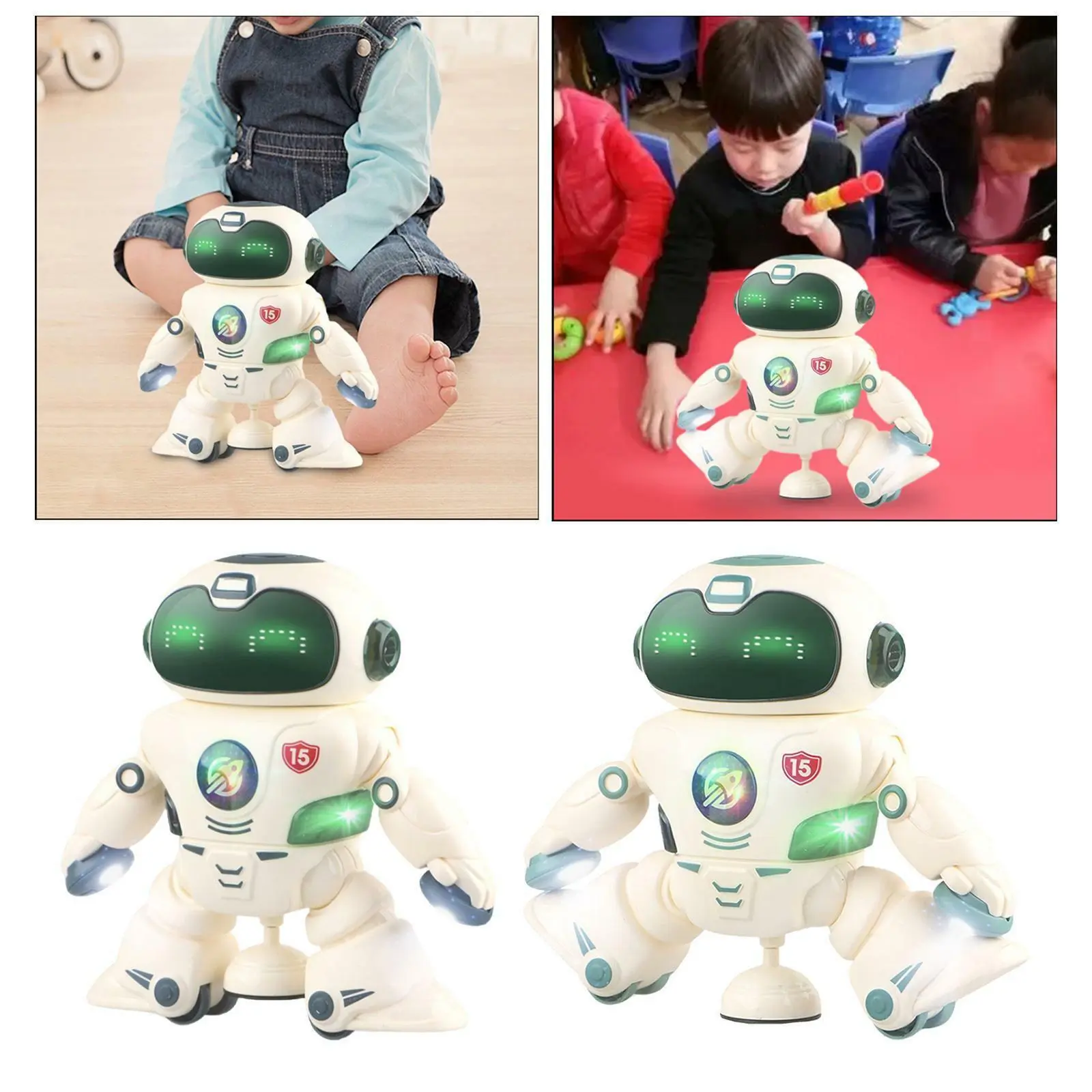 Butwevi Robot de danse électronique jouet Robot bruyant mobile