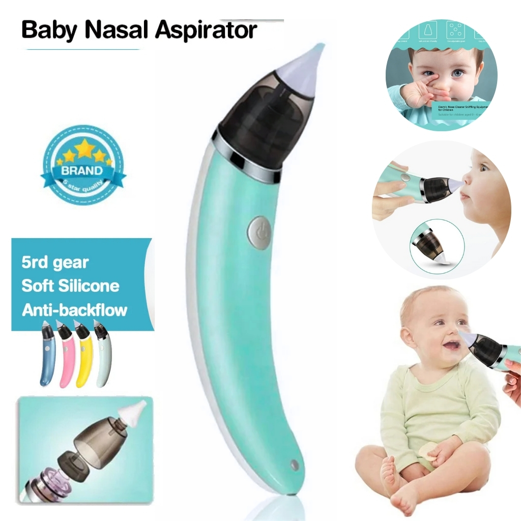 Aspirateur nasal pour bébé Électrique Sécurité Nez Nettoyeur USB  Rechargeable